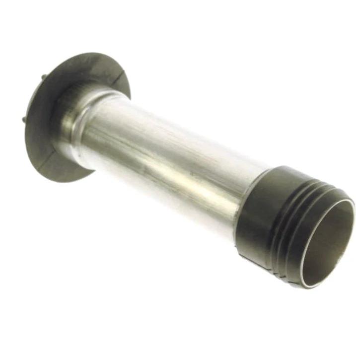 Sea-Doo OEM spark plug pipe, BRP Sea-Doo watercraft engine part, metal tube with flange and ribbed end