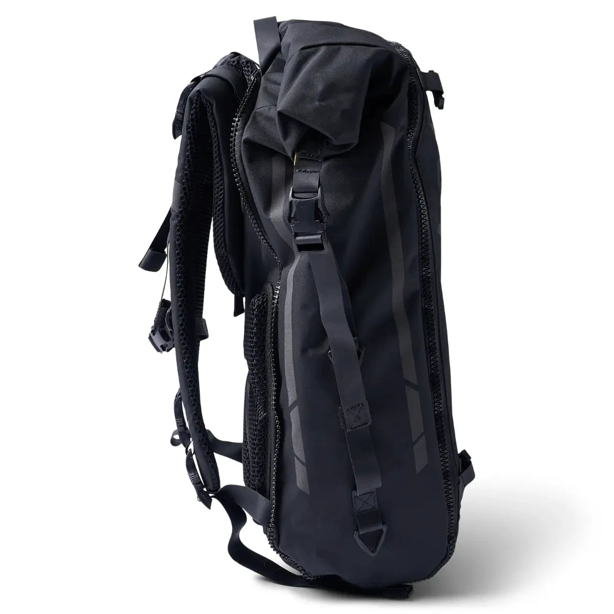 Sea-Doo LinQ Urban Bag, black vehicle organizer with straps and zippers.