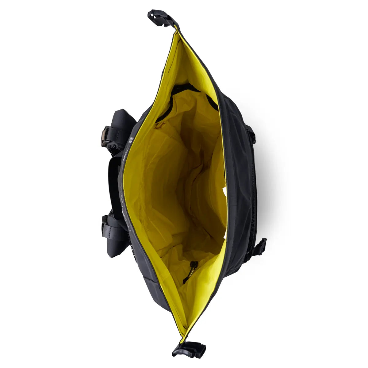 Sea-Doo LinQ Urban Bag with black exterior and bright yellow interior