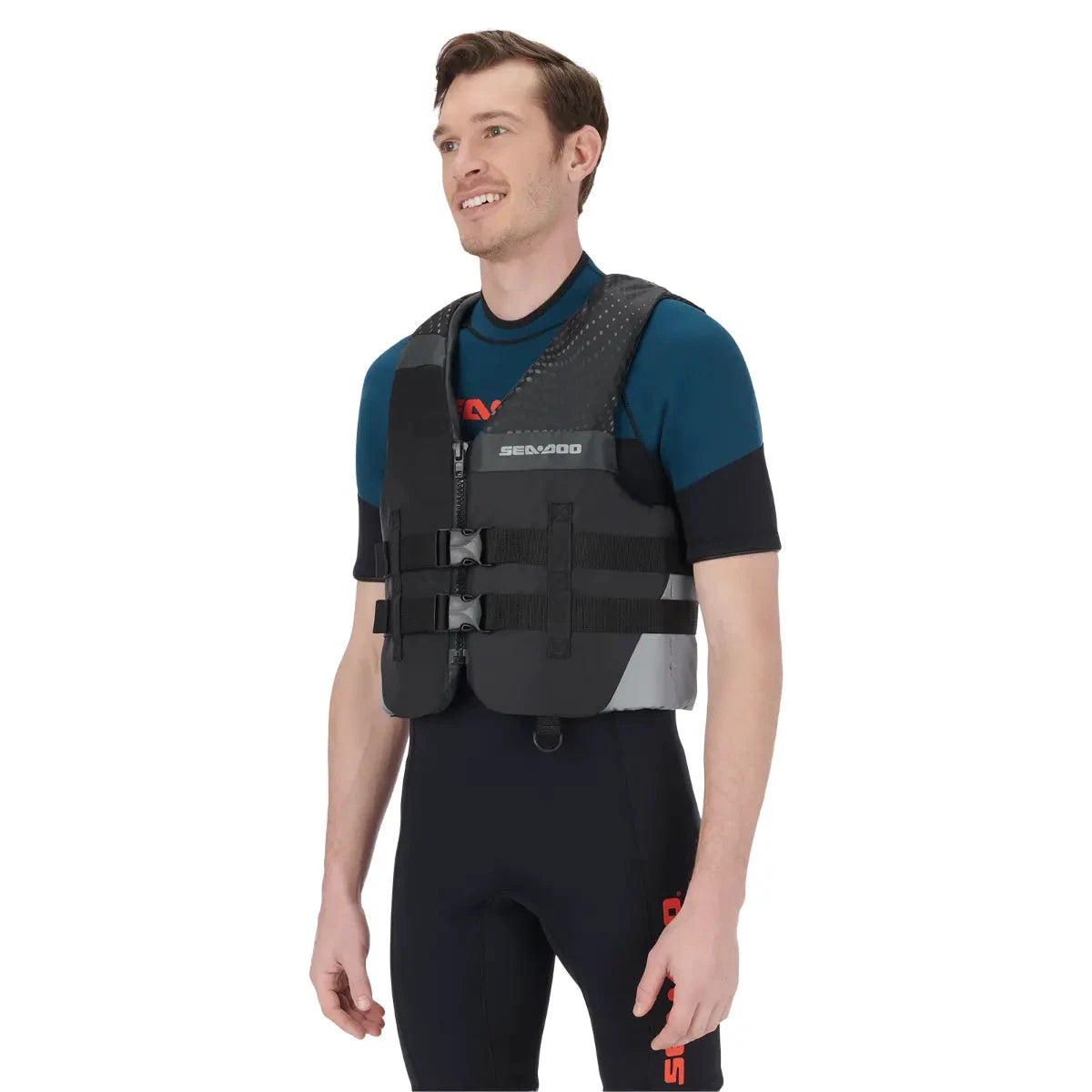Sea-Doo Motion Life Jacket Black PFD with adjustable straps