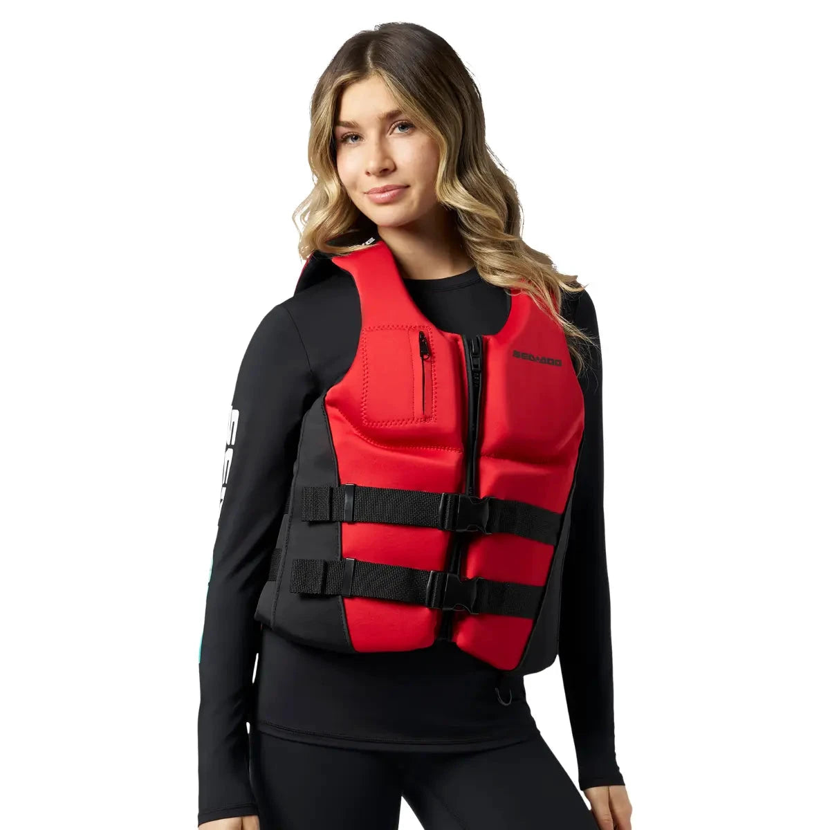 Sea-Doo Wave Life Jacket/PFD red with black adjustable straps
