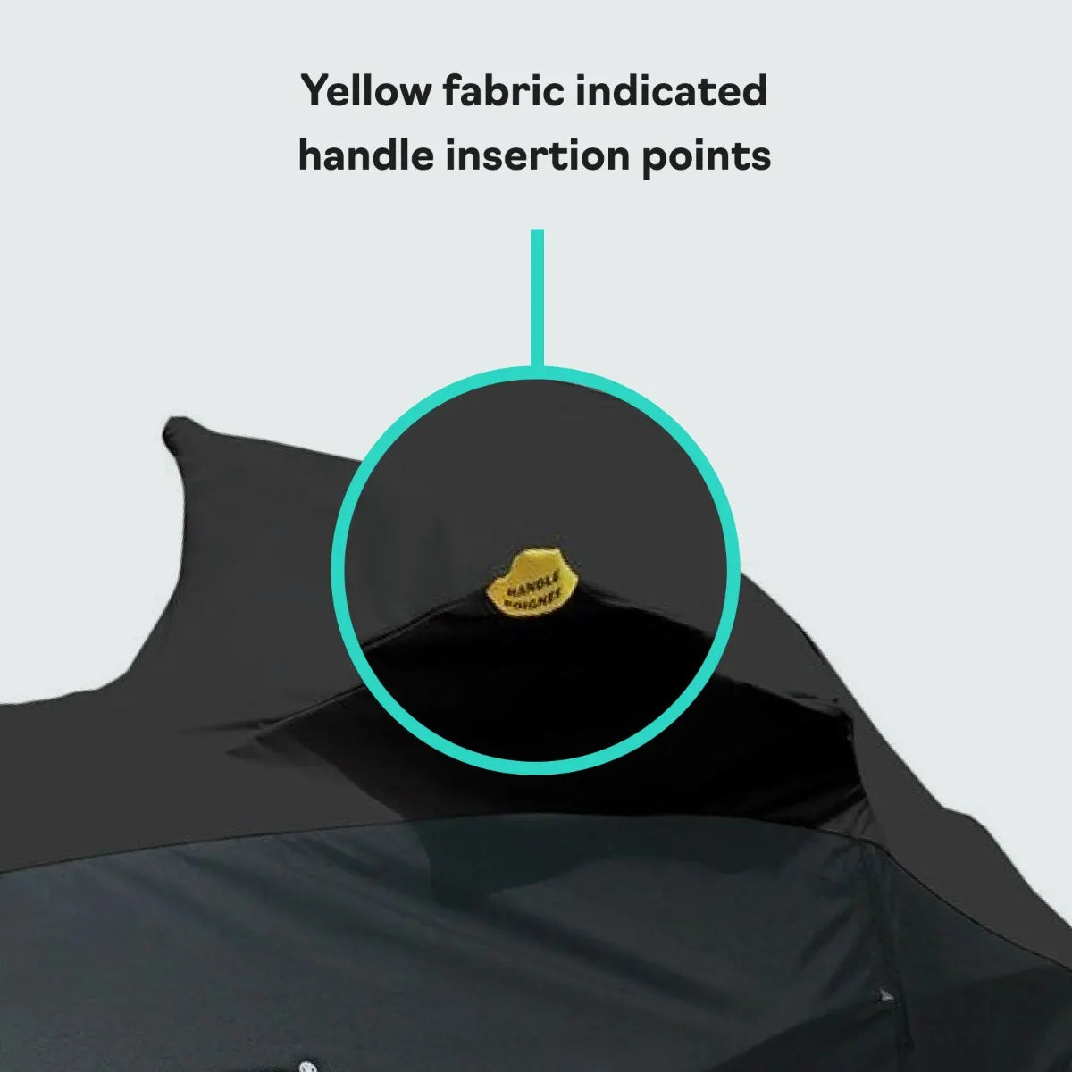 Sea-Doo PWC Cover for GTX/RXT/Wake (2010–2017), OEM BRP, black fabric with yellow tag