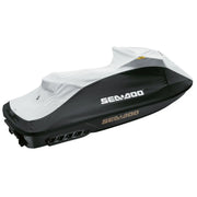 Sea-Doo PWC cover for BRP Sea-Doo GTR (2012–2019); white top, black sides, Sea-Doo logo