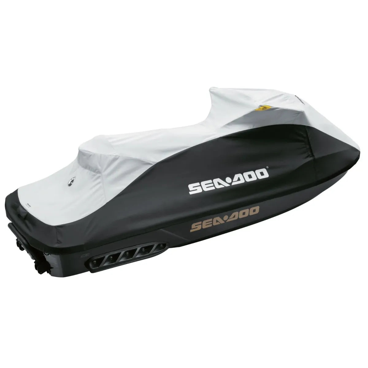 Sea-Doo PWC cover for BRP Sea-Doo GTR (2012–2019); white top, black sides, Sea-Doo logo