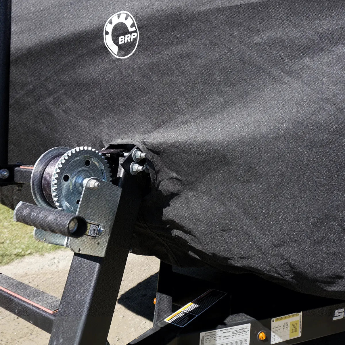 Sea-Doo Switch Front Trailering Cover by BRP, black fabric with BRP logo