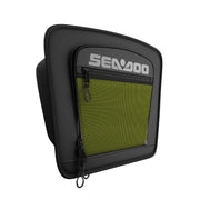 Sea-Doo GTI & GTR Lid Organizer, black with lime-green mesh pocket