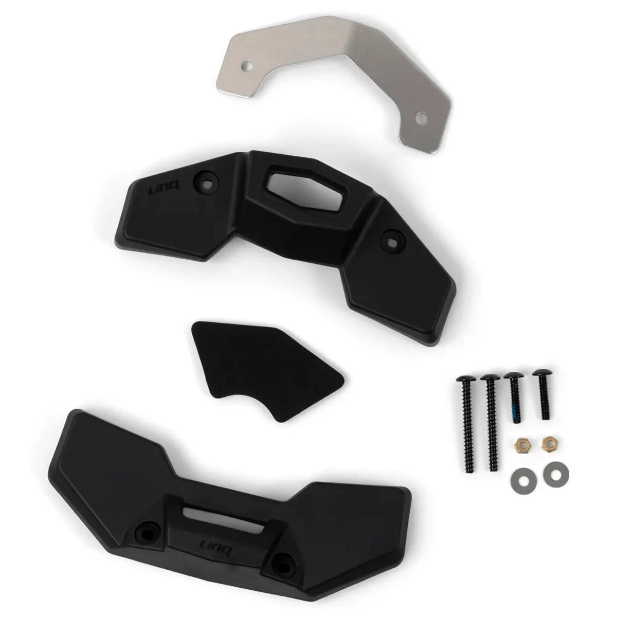 Sea-Doo Spark LinQ Base Installation Kit; includes two black bases, metal mounting bracket and hardware