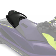RXP Passenger Seat for 2021 Sea-Doo watercraft; black seat on purple PWC