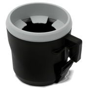 Sea-Doo LinQ Cup Holder for PWC, black housing with gray rim and clamp