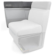 Sea-Doo Switch Seat Corner Backrest (Right Hand), white seat with grey backrest; Sea-Doo logo visible.
