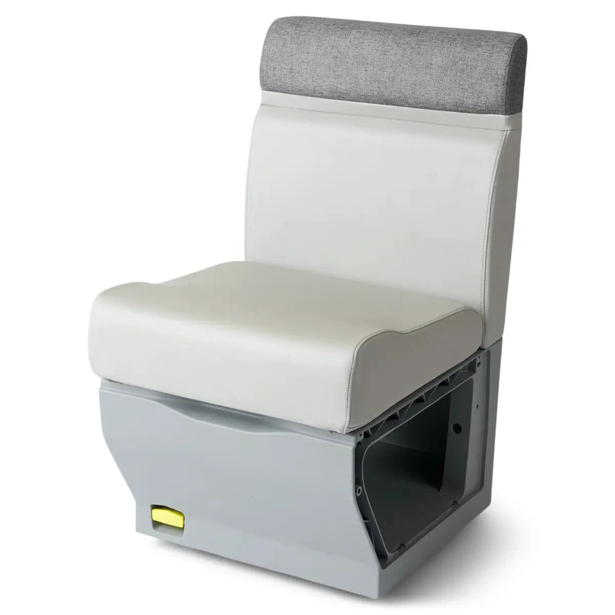 Sea-Doo Switch Quick-Attach single seat with white upholstery and gray headrest