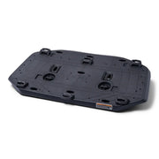 Sea-Doo LinQ Multi Cargo Rack base plate; dark gray plastic with multiple mounting points.