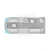 Sea-Doo Switch 19' deck mat kit; gray panel mats for watercraft interior