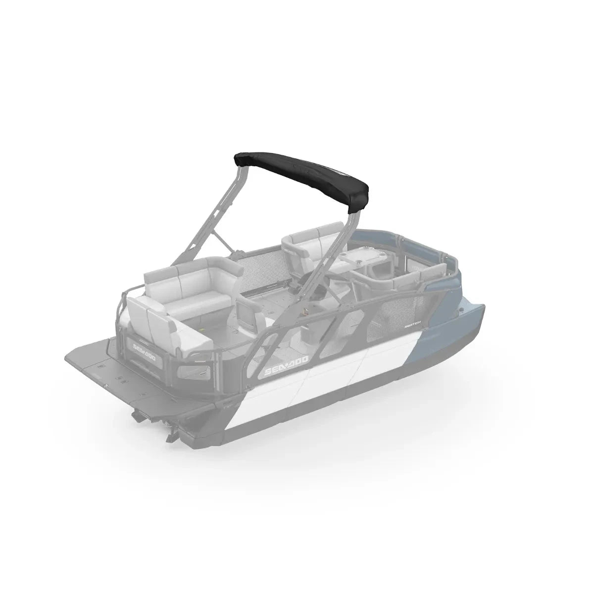 Sea-Doo Switch Bimini Top Sleeve with black canopy for Sea-Doo Switch watercraft