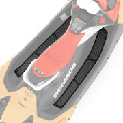 Sea-Doo Spark footwell grip mats; black EVA foam mats for Sea-Doo Spark watercraft, set of 2