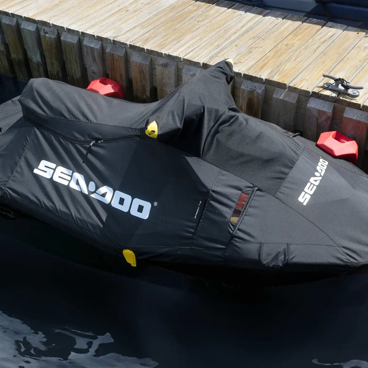 Sea-Doo PWC Cover for 2024 Spark 1-2 Seater, black fabric with white logo