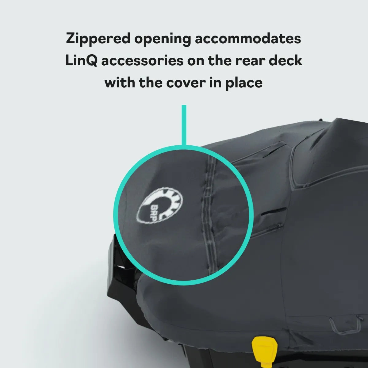 Sea-Doo OEM PWC Cover for Spark 1-2 Seater, black with BRP logo patch