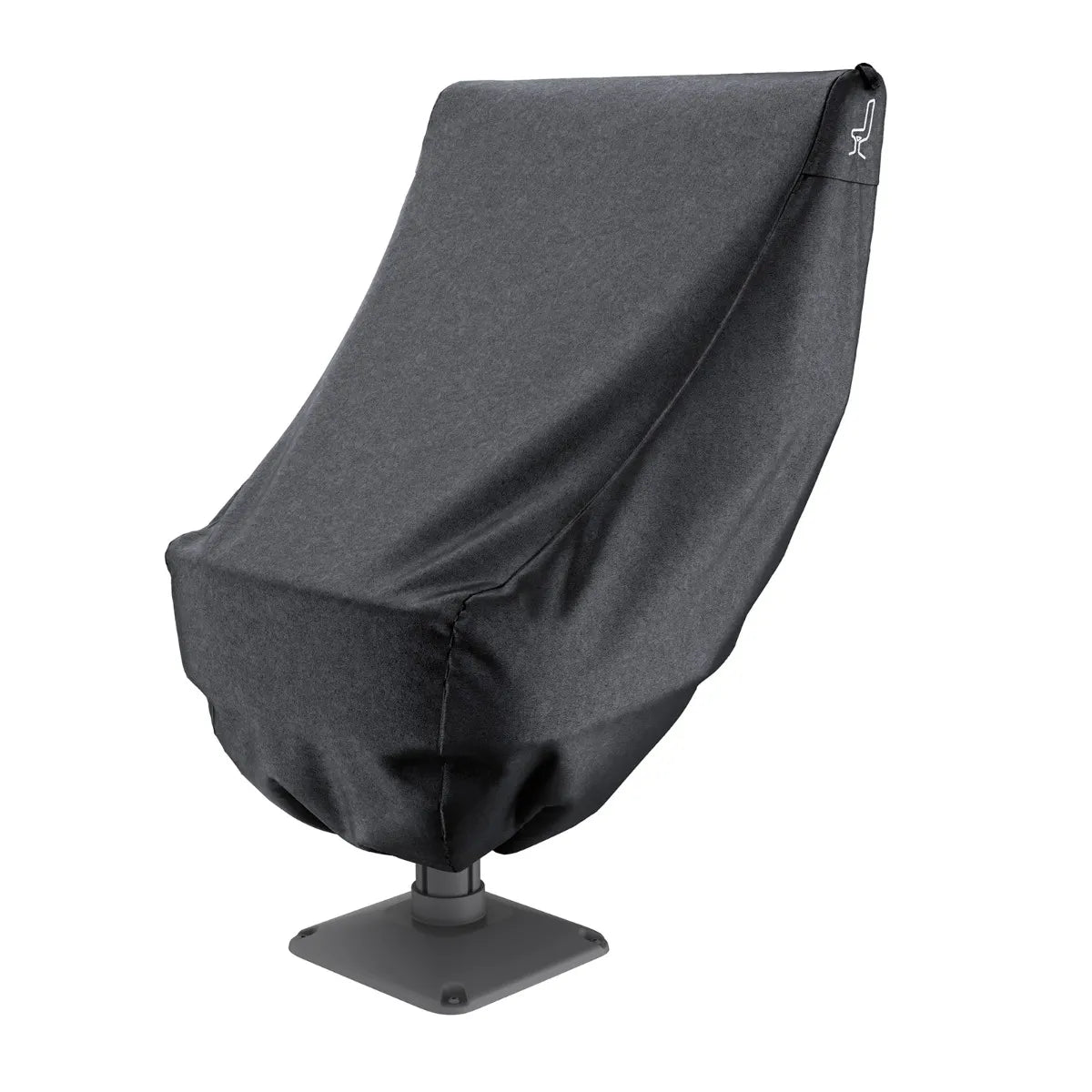 Sea-Doo Switch Captain Seat Cover with Armrests in dark gray fabric