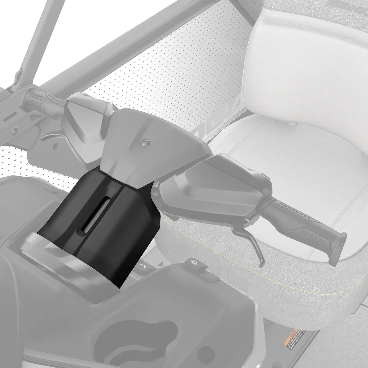 Quick Adjust Handlebar for Switch Pontoon; Sea-Doo watercraft steering part, black mounting block