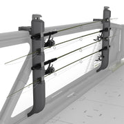 Sea-Doo Switch Quick-Access Rod Storage, gray vehicle fishing rod rack for four rods.