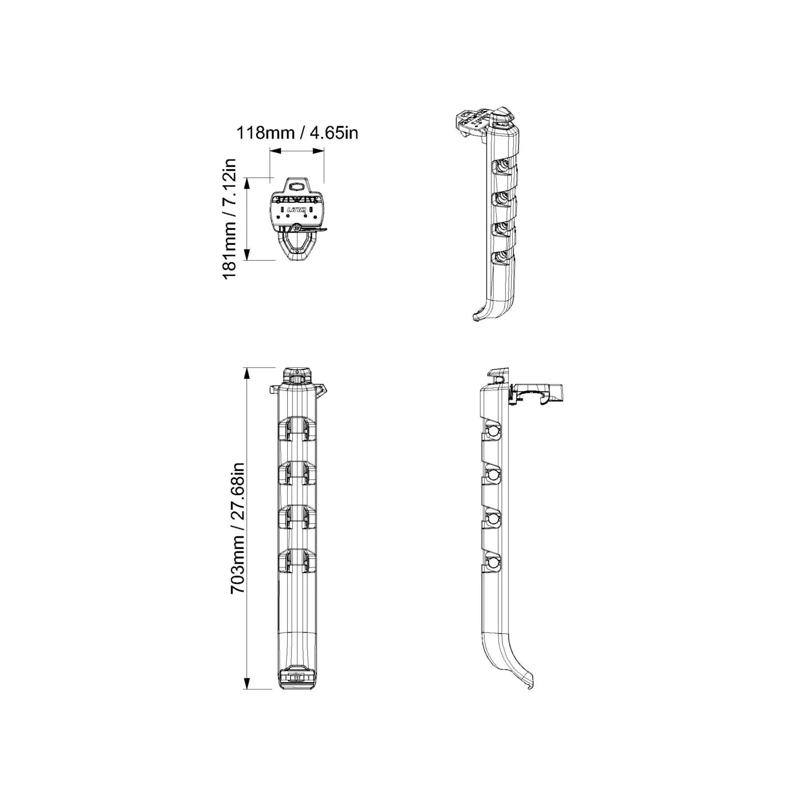 Sea-Doo Switch Quick-Access Rod Storage rod rack with multiple rod holders.