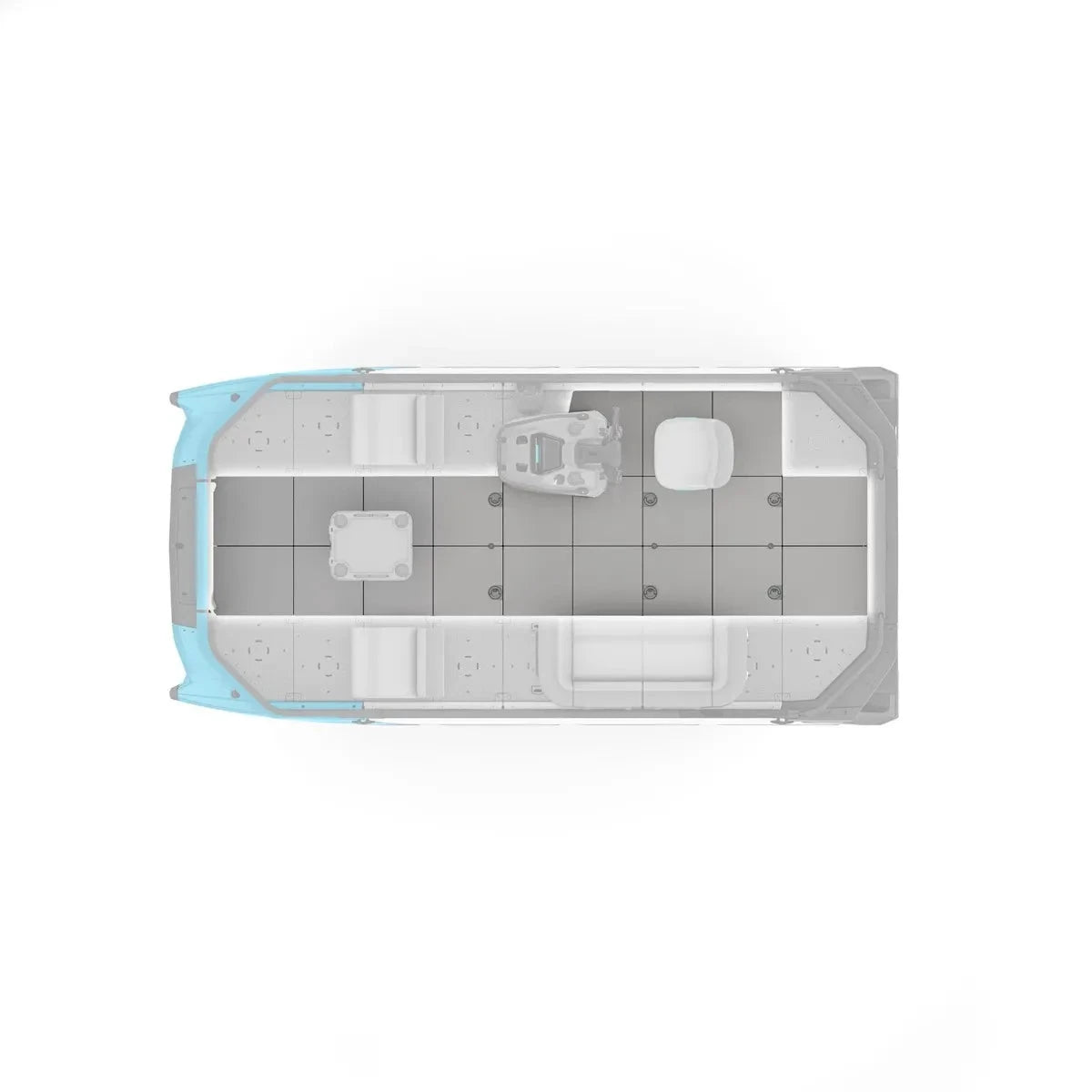 Sea-Doo Switch 16' Deck Mat, BRP watercraft care accessory with gray modular deck panels