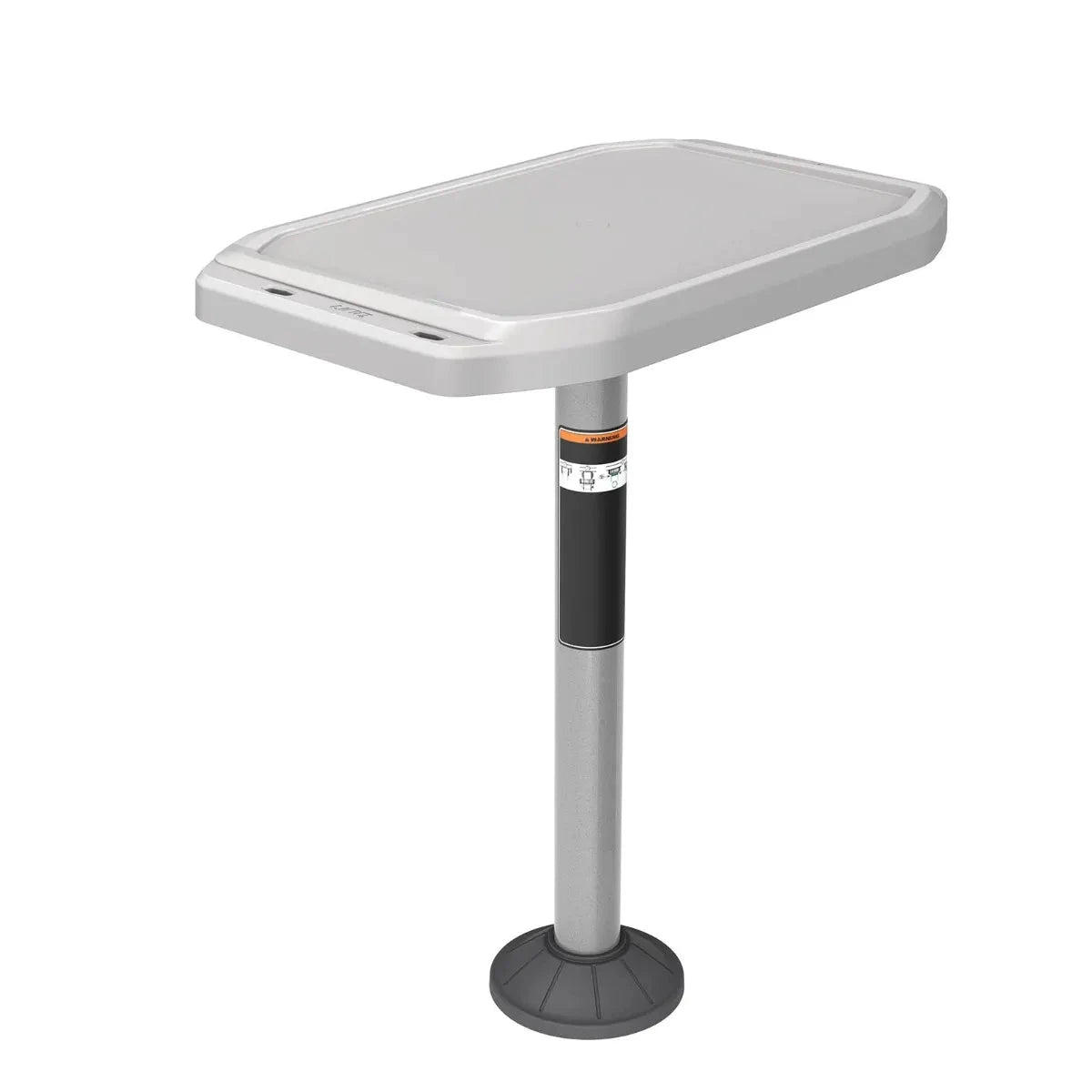 Sea-Doo Switch BBQ Table with LinQ Lite on gray pedestal stand