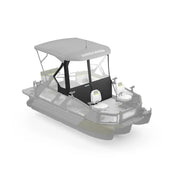Sea-Doo Switch Front Dodger for 18' watercraft; gray canopy with black frame and Sea-Doo logo.