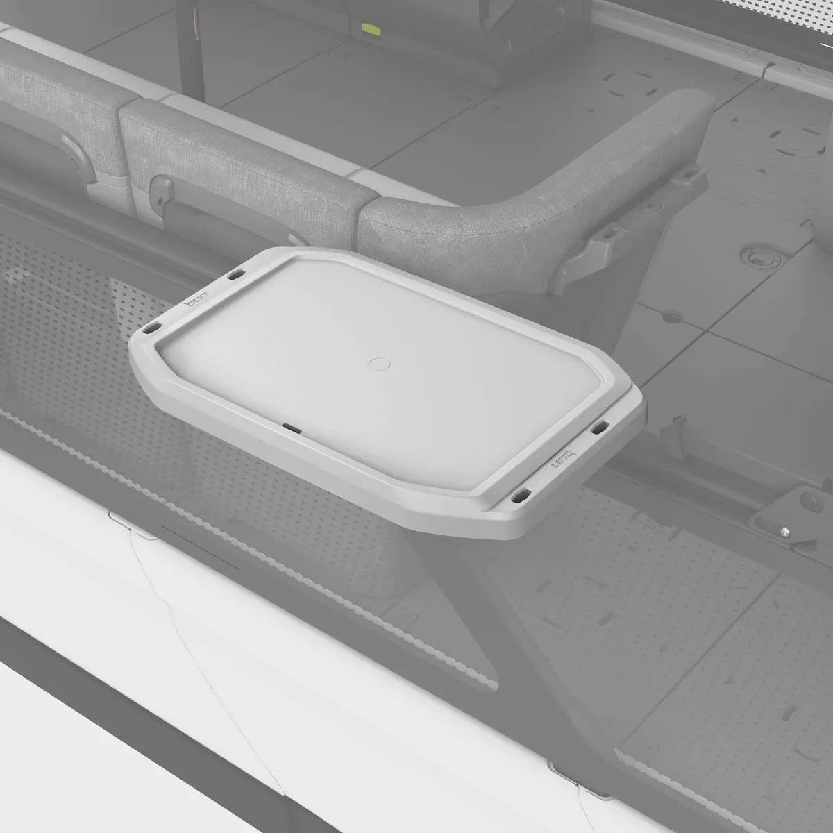 Sea-Doo Switch Rail Service Table, white rail-mounted watercraft accessory.