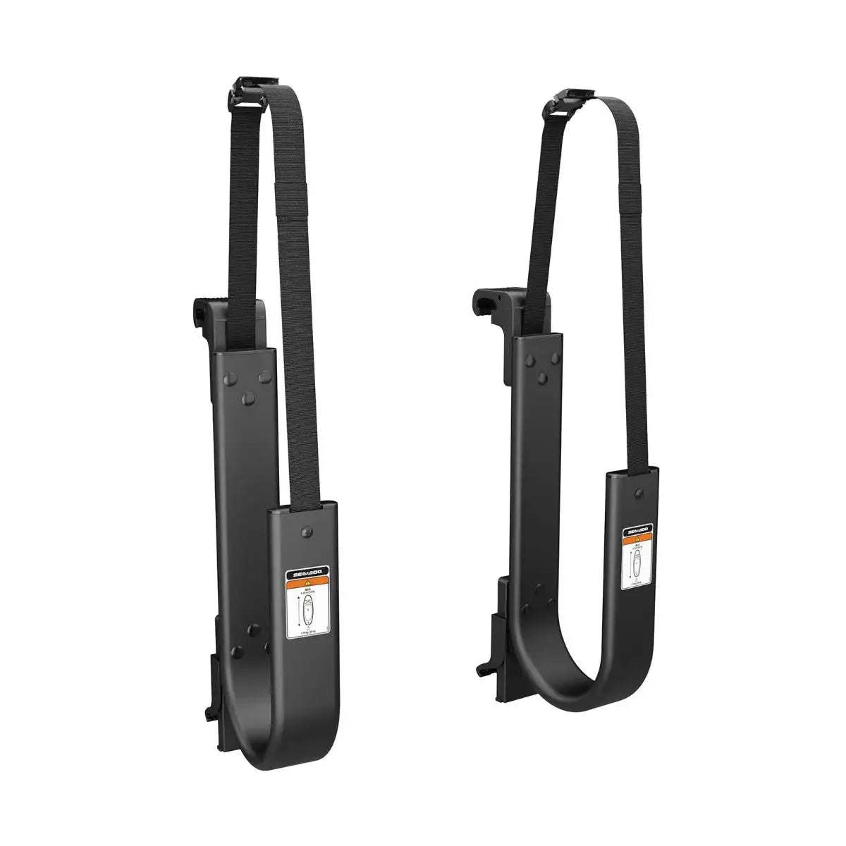 BRP Sea-Doo Stand Up Paddle Board Holder pair for Switch Pontoon, black with straps