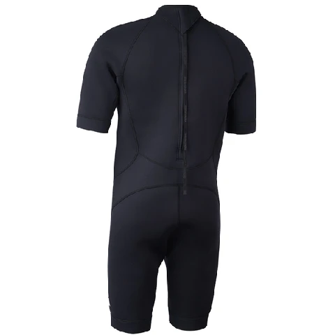 Sea-Doo Men's 2MM Shorty Wetsuit, black, back-zip riding gear