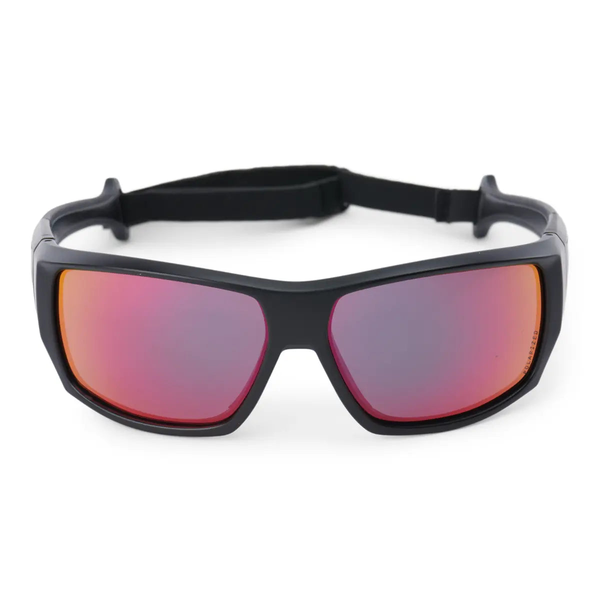 Sea-Doo Wave Floating Sunglasses, rose mirrored lenses in a black frame, riding gear