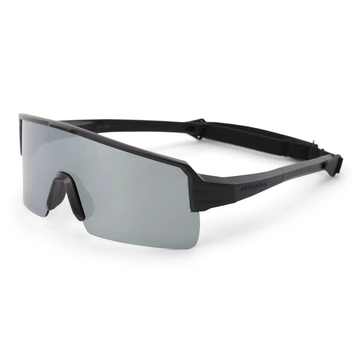 Sea-Doo Low Tide polarized floating sunnies; black frame with gray mirrored lenses