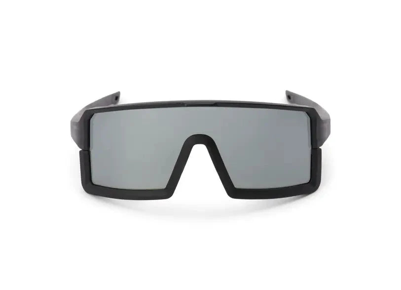 Sea-Doo High Tide polarized floating sunglasses, silver lenses, black frame