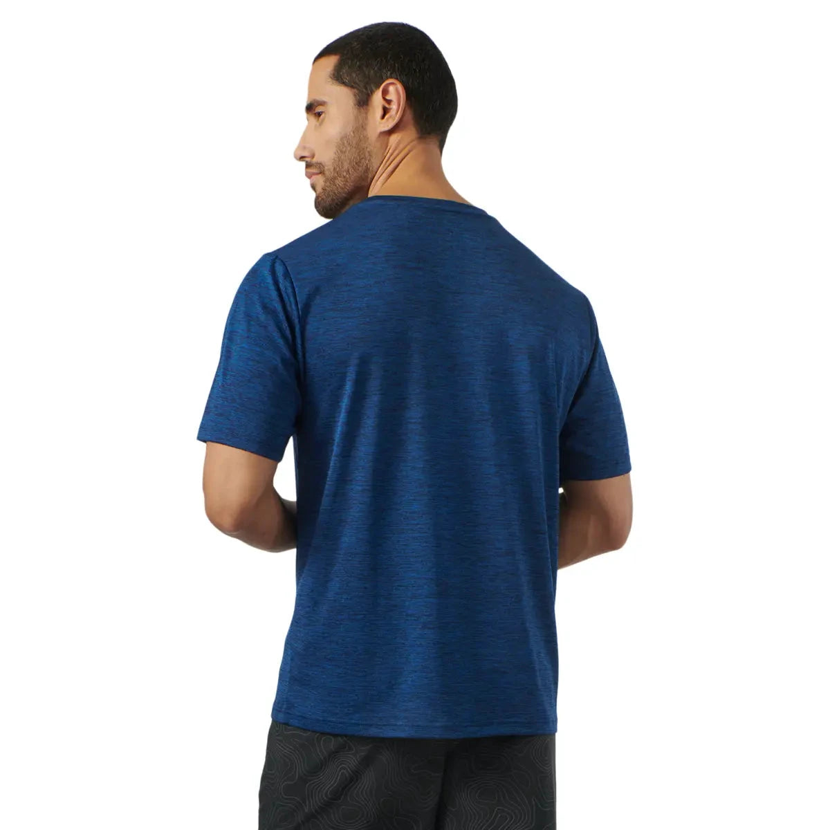 Sea-Doo men's UV protection t-shirt, blue heather, short-sleeve PWC riding gear