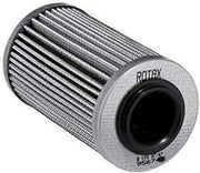 Sea-Doo XPS oil filter, gray pleated filter with Rotax end cap for watercraft engines