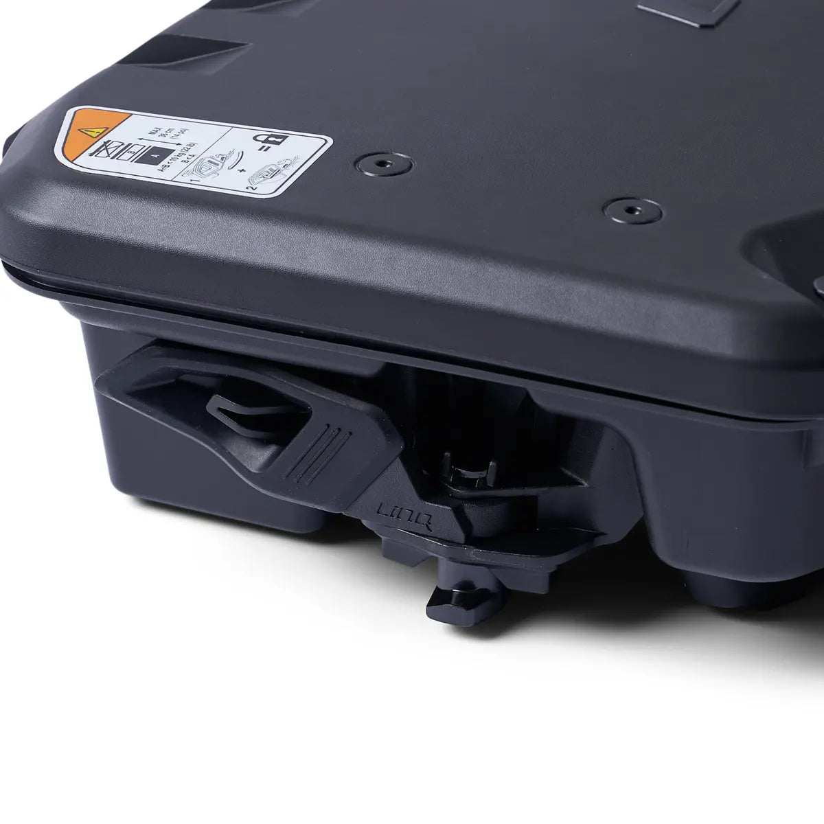 Sea-Doo LinQ 2.6 US Gal Modular Cargo Box, dark navy plastic with quick-release latch