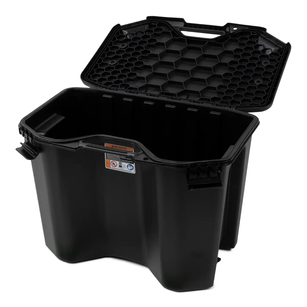 Sea-Doo LinQ 7.8 US Gal modular cargo box, black plastic with open lid