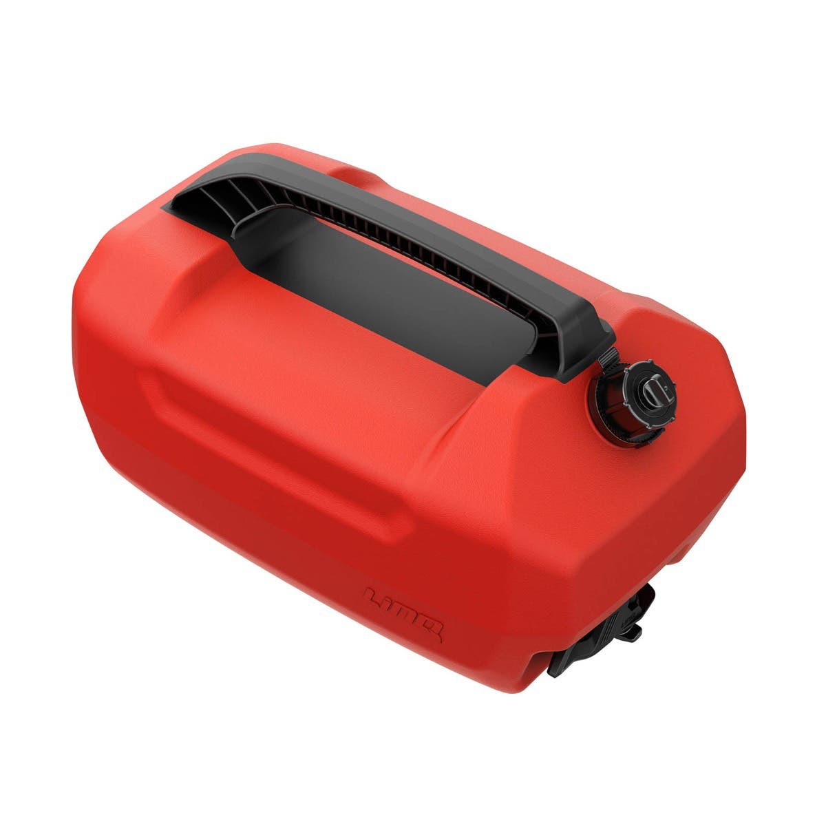 Sea-Doo LinQ 5-Gallon Fuel Caddy, red fuel tank with black cap and integrated handle