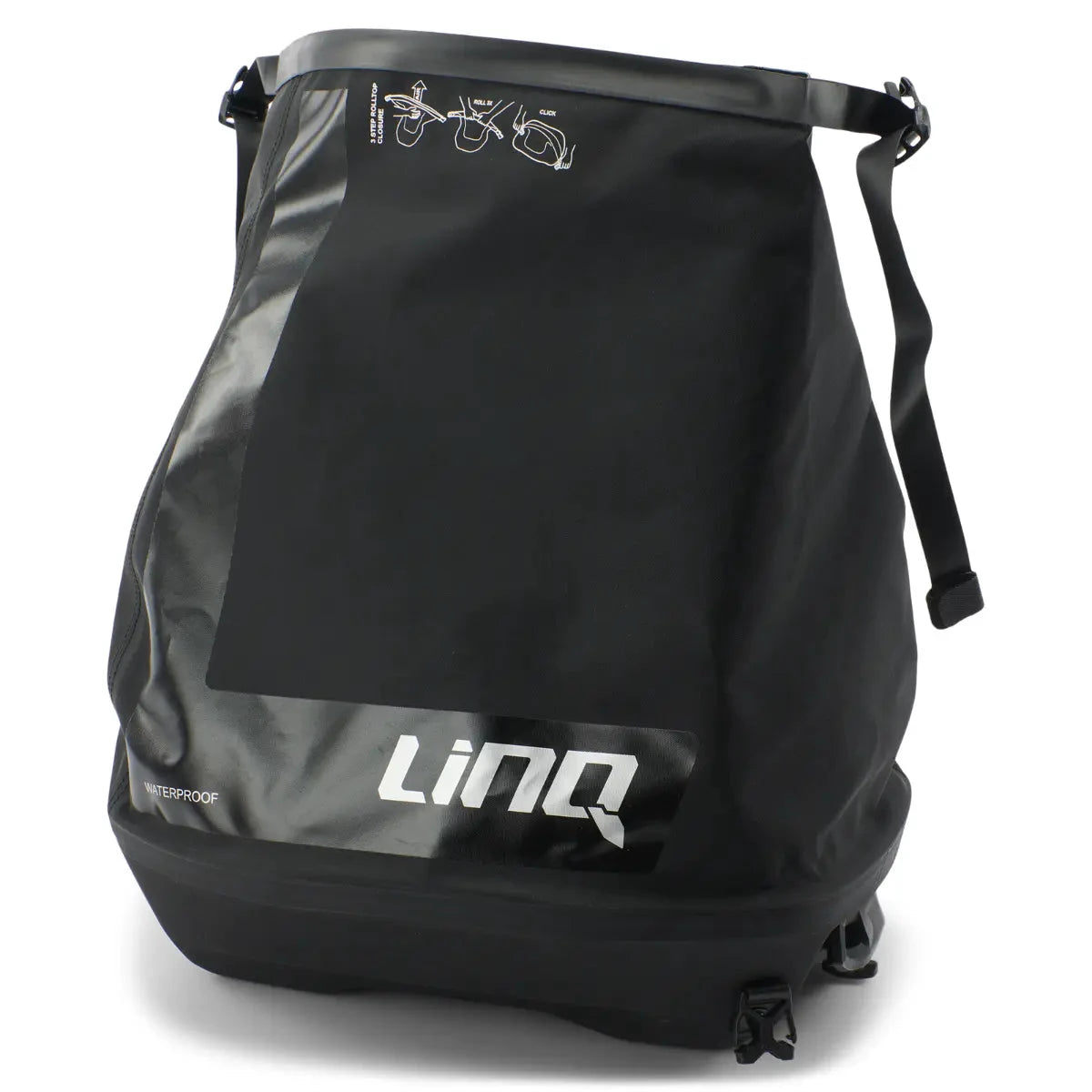 Sea-Doo LinQ Dry Bag, black with gray base, waterproof LinQ accessory