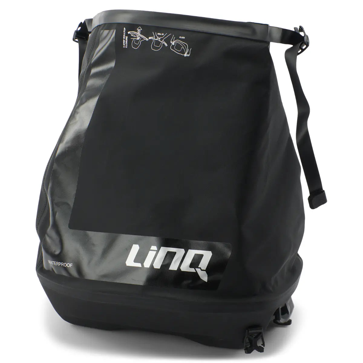 Sea-Doo dry bags 3-pack, watertight roll-top, black waterproof bags