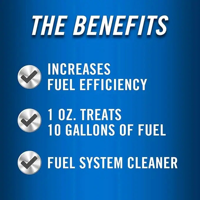 Sta-Bil 22241° Marine Ethanol Treatment blue banner: increases fuel efficiency; 1 oz treats 10 gallons.