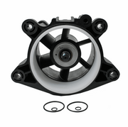Jet Pump Housing kit for Sea-Doo 1997–2007 GTX/GSX/XP/RX; black housing with white ring, 155mm, includes two O-rings.