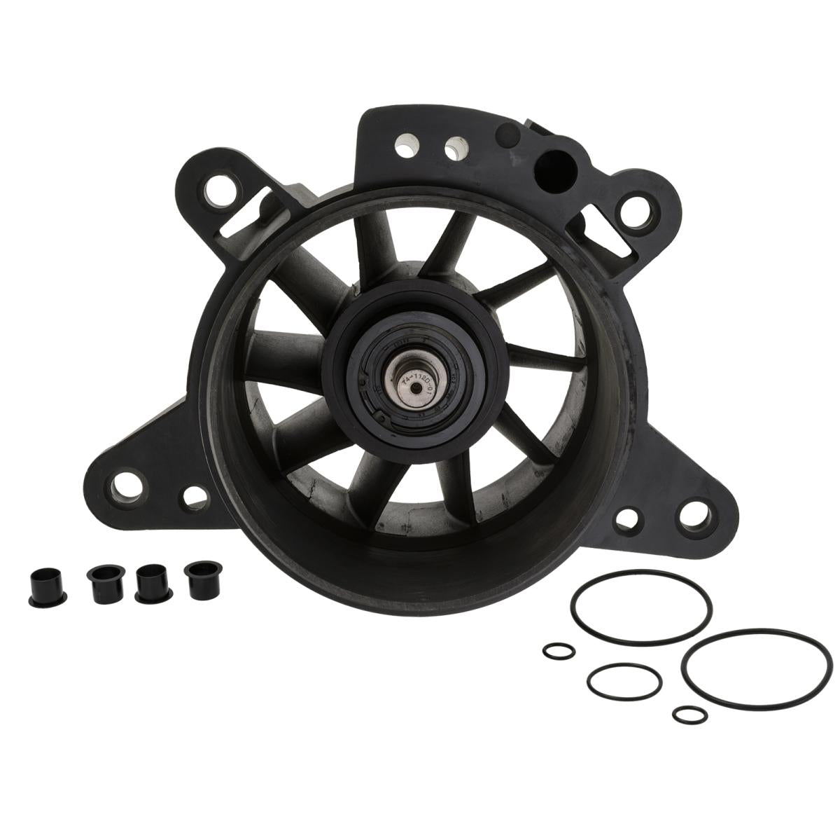 Jet Pump Housing kit for Sea-Doo 161MM, black plastic PWC replacement part with seals and o-rings