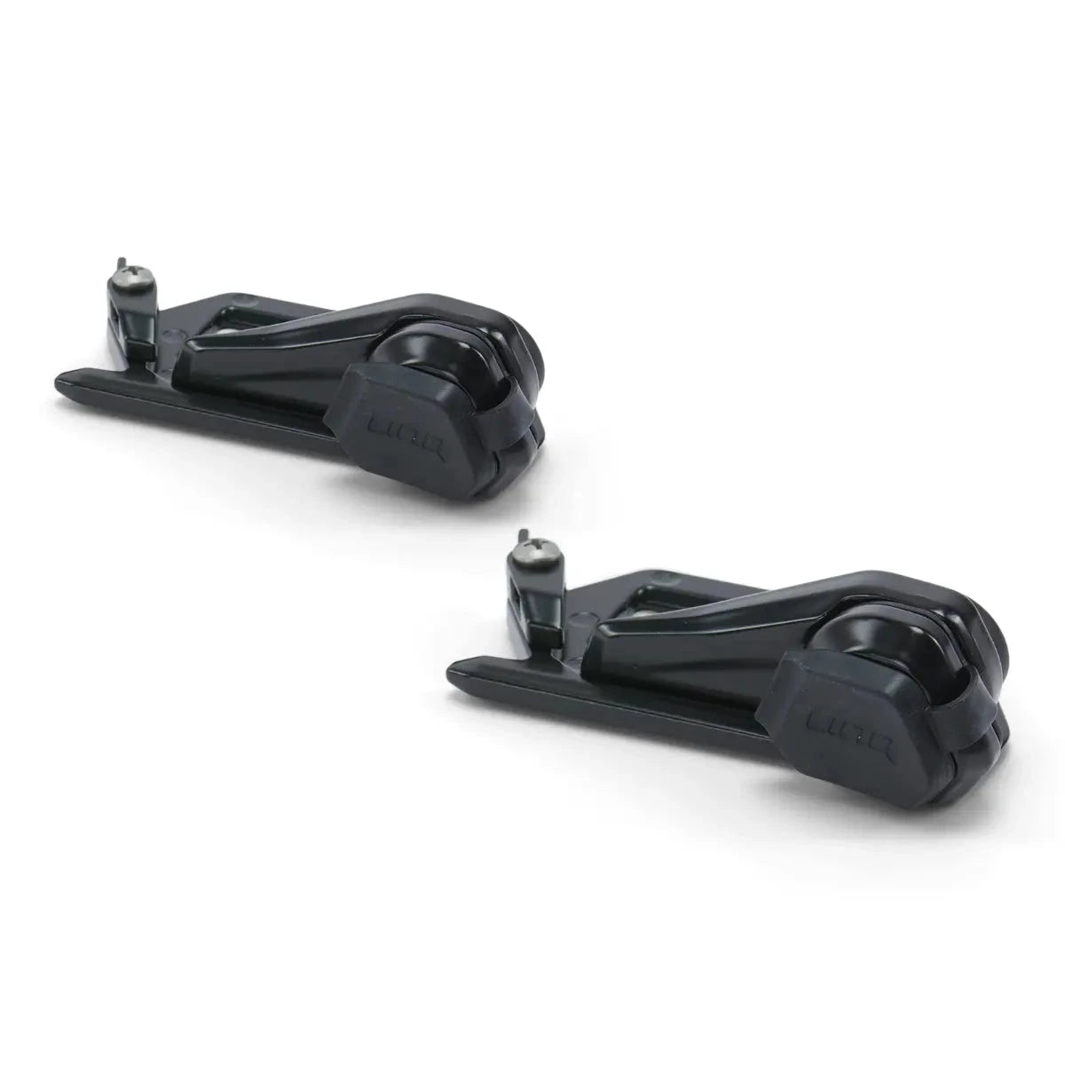 Sea-Doo LinQ Lock pair, black plastic, genuine Can-Am watercraft part.