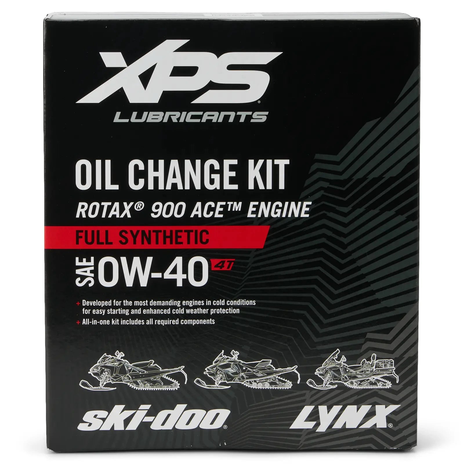 Oil change kit for Rotax 900 ACE engine, full synthetic 0W-40, Ski-Doo snowmobile box
