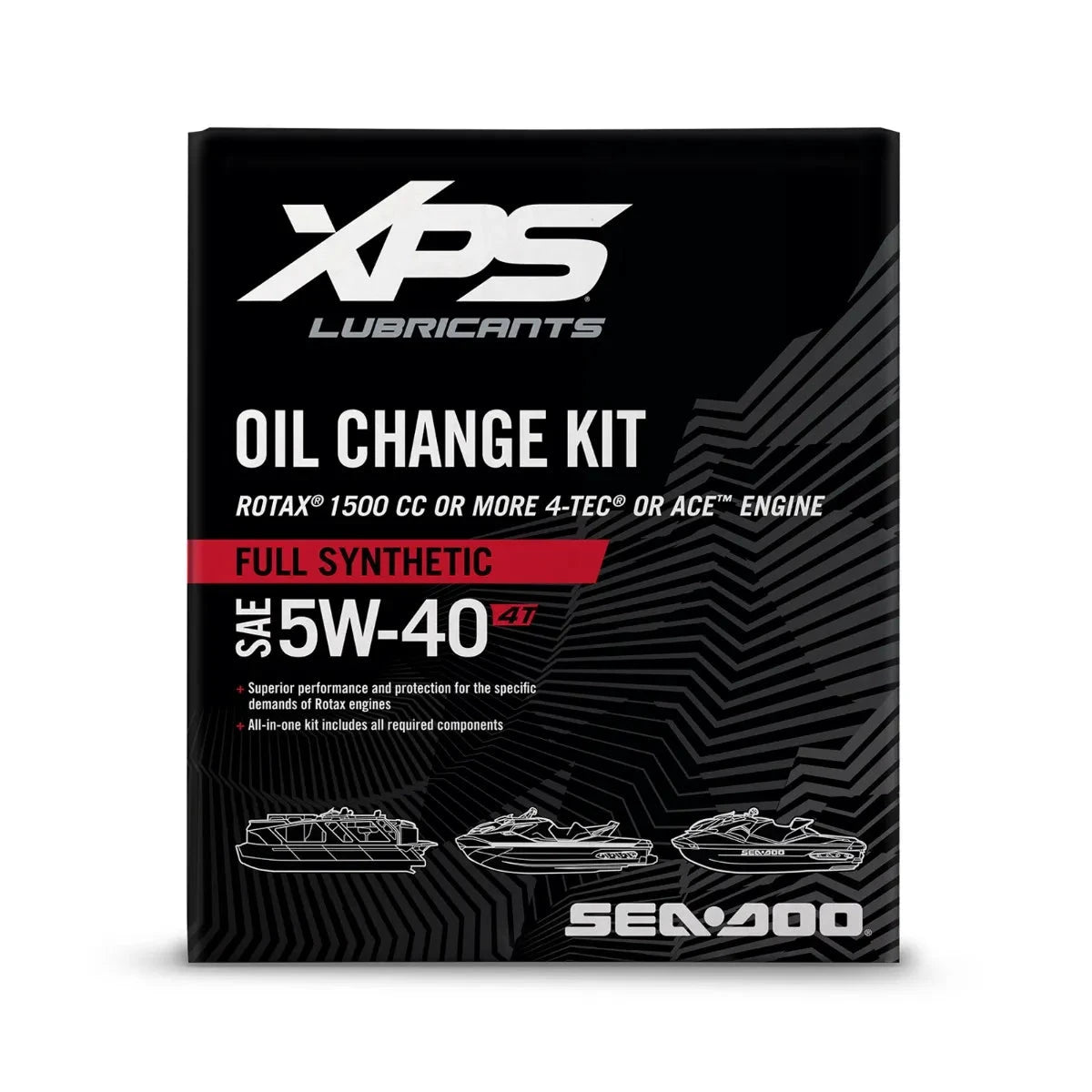 XPS Oil Change Kit for Sea-Doo watercraft, full-synthetic 5W-40