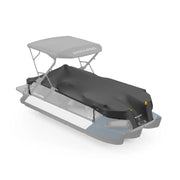 Switch Cruise 21' Mooring and Trailering Cover by Sea-Doo BRP with a black cover on watercraft