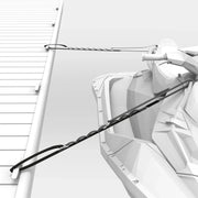 Mission Outdoors PWC Tethers, pair of black dock lines securing a personal watercraft to a dock