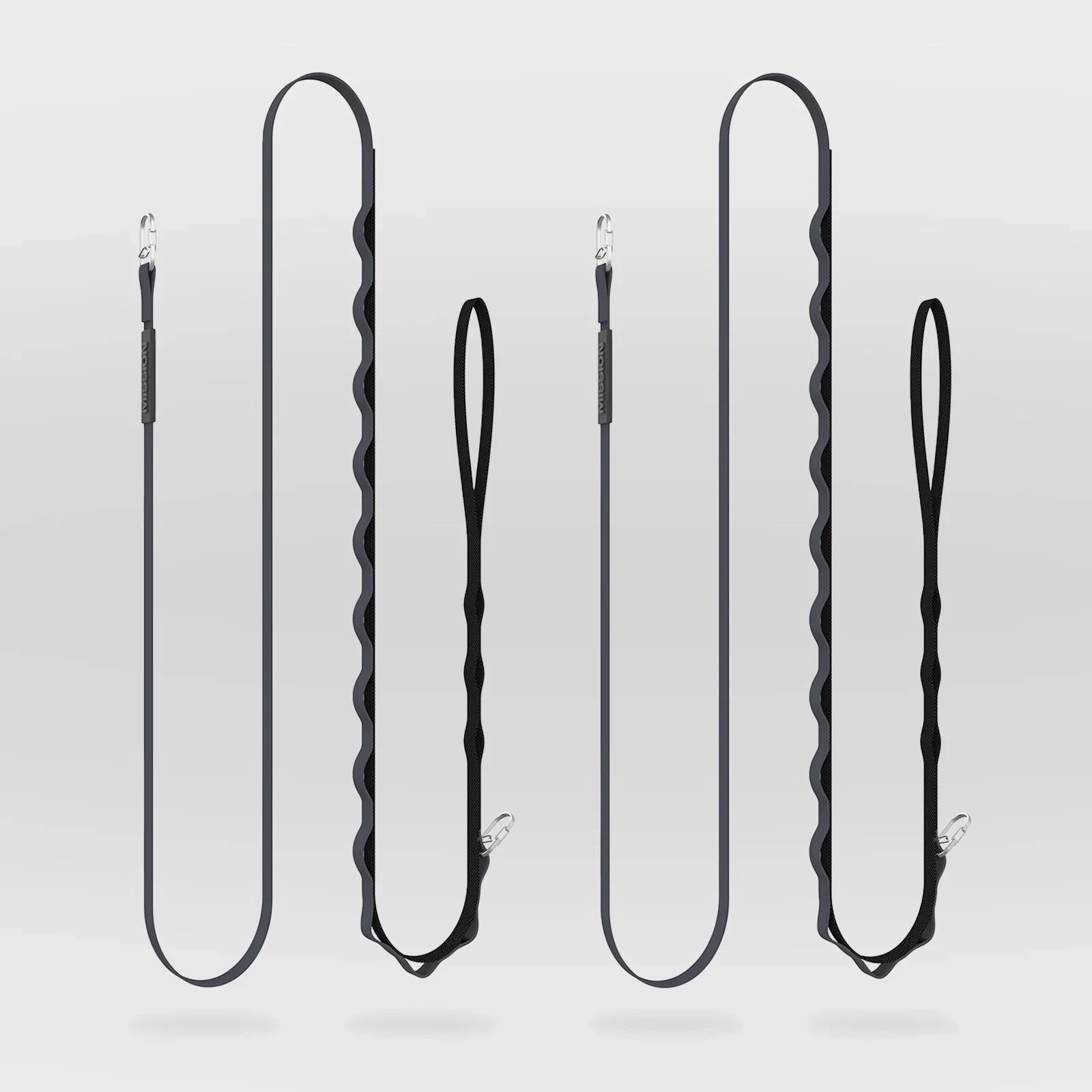 Mission Outdoors PWC tethers; navy dock lines with metal clips, set of four.